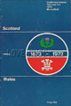 Scotland v Wales 1973 rugby  Programmes