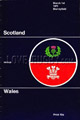 Scotland v Wales 1975 rugby  Programme