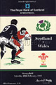Scotland v Wales 1993 rugby  Programme