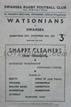 Swansea Watsonians 1957 memorabilia