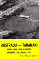 Taranaki v Australia 1972 rugby  Programme