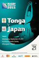 Tonga v Japan 2011 rugby  Programme