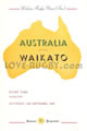 Waikato v Australia 1958 rugby  Programme