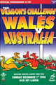 Wales v Australia 1996 rugby  Programmes