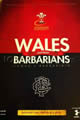 Wales Barbarians 2012 memorabilia