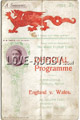 Wales v England 1907 rugby  Programmes