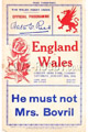 Wales v England 1934 rugby  Programmes