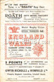 Wales v England 1953 rugby  Programmes