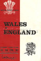 Wales v England 1967 rugby  Programmes
