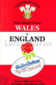 Wales v England 1989 rugby  Programmes