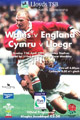 Wales v England 1999 rugby  Programme