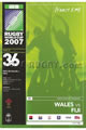 Wales v Fiji 2007 rugby  Programme