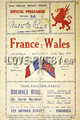 Wales v France 1923 rugby  Programmes