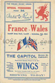 Wales v France 1929 rugby  Programmes