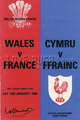 Wales v France 1980 rugby  Programme