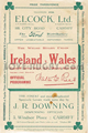Wales v Ireland 1924 rugby  Programmes