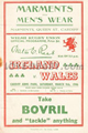 Wales v Ireland 1946 rugby  Programmes