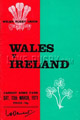 Wales v Ireland 1971 rugby  Programme