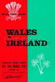 Wales v Ireland 1973 rugby  Programme