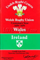 Wales v Ireland 1981 rugby  Programme