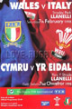 Wales v Italy 1998 rugby  Programme