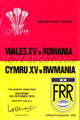 Wales v Romania 1979 rugby  Programme