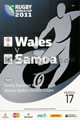 Wales v Samoa 2011 rugby  Programmes