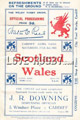 Wales v Scotland 1923 rugby  Programmes