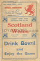 Wales v Scotland 1931 rugby  Programmes