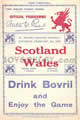 Wales v Scotland 1933 rugby  Programmes