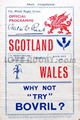 Wales v Scotland 1937 rugby  Programmes