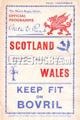 Wales v Scotland 1939 rugby  Programme