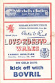 Wales v Scotland 1948 rugby  Programme