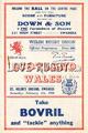 Wales v Scotland 1950 rugby  Programme