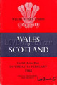Wales v Scotland 1964 rugby  Programme