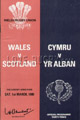 Wales v Scotland 1980 rugby  Programmes