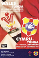 Wales v Tonga 1997 rugby  Programme