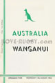 Wanganui v Australia 1964 rugby  Programme